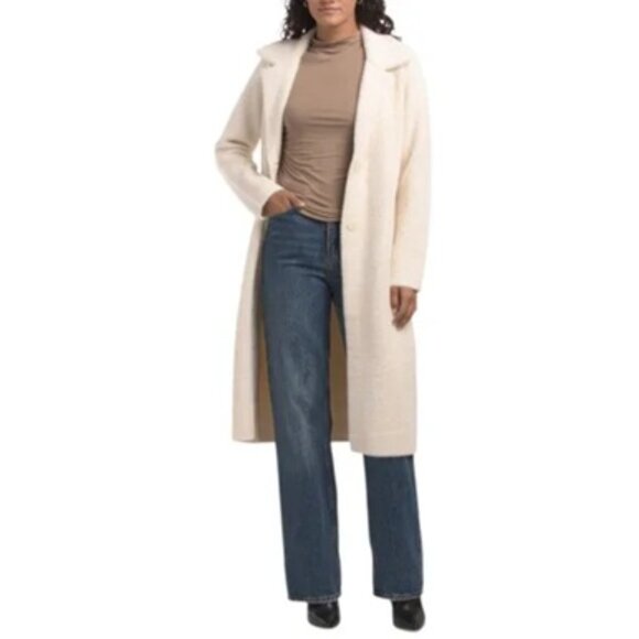 CYRUS Vanilla Long Coatigan - Picture 1 of 4